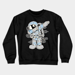 Astronaut Dab • Funny And Cool Sci-Fi Cartoon Drawing Design Great For Anyone That Loves Astronomy Art Crewneck Sweatshirt